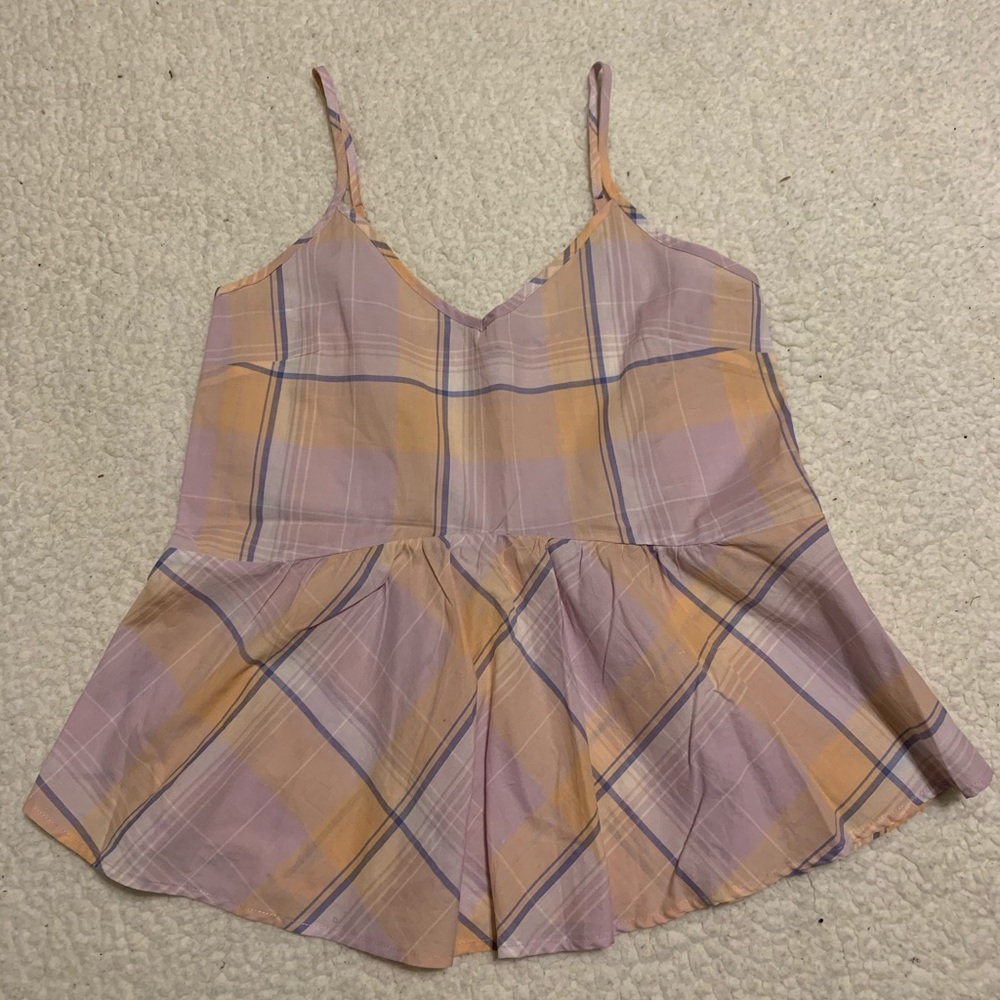 Spaghetti strap crop blouse